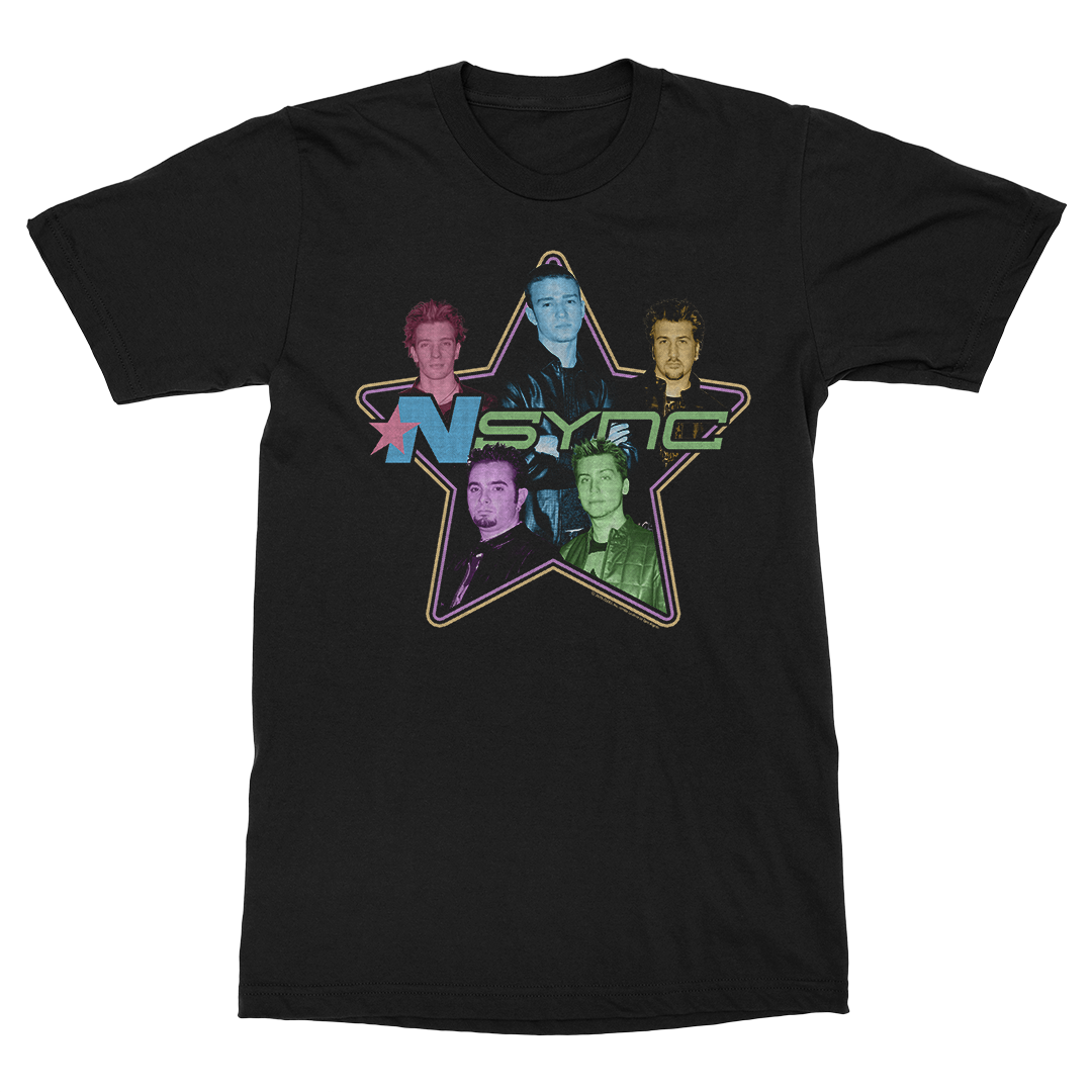NSYNC - Retro Neon Logo T-Shirt