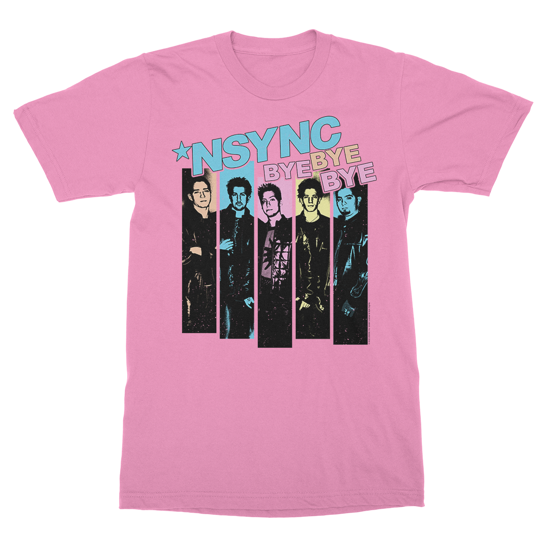NSYNC - Neon Bye Bye Bye T-Shirt (Pink)